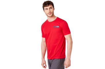Image of Oakley Orlando Skyline Back Tee - Mens, Chili Red, Large, 457800-4CR-L
