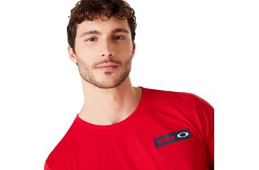 Image of Oakley Orlando Skyline Back Tee - Mens, Chili Red, Large, 457800-4CR-L