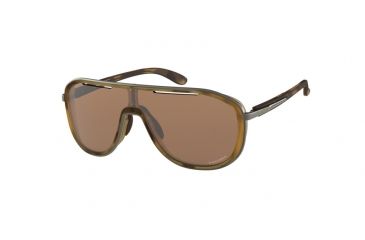 Image of Oakley OUTPACE OO4133 Sunglasses 413304-26 - Matte Brown Tortoise Frame, Prizm Tungsten Lenses