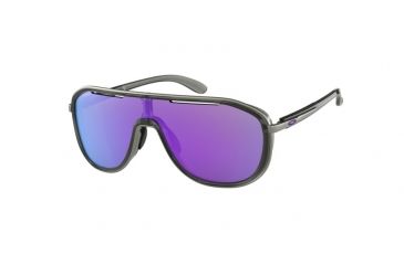 Image of Oakley OUTPACE OO4133 Sunglasses 413306-26 - Onyx Frame, Violet Iridium Lenses