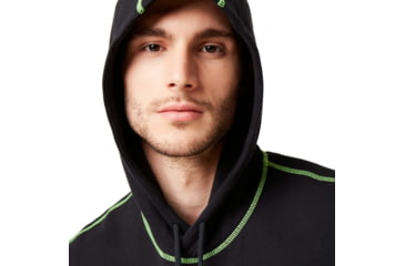 Image of Oakley Overlock Pullover Hoodie - Mens, Blackout, 2XL, 472545-02E-XXL