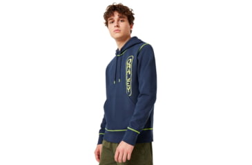 Image of Oakley Overlock Pullover Hoodie - Mens, Foggy Blue, 2XL, 472545-6FB-XXL