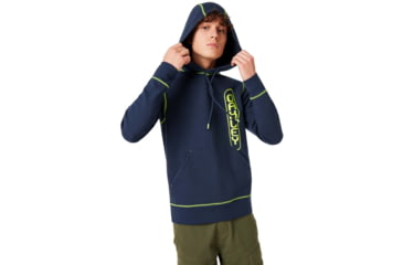 Image of Oakley Overlock Pullover Hoodie - Mens, Foggy Blue, 2XL, 472545-6FB-XXL