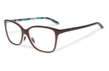 Image of Oakley OX1126-0654 Finesse Eyeglass Frames, Dark Brown/Mist Blue Frame