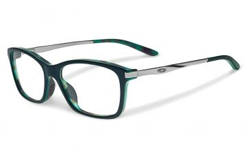 Image of Oakley NINE-TO-FIVE Single Vision Prescription Eyeglasses, Green Tortoise Frame, OX1127-0252SV