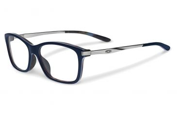 Image of Oakley NINE-TO-FIVE Single Vision Prescription Eyeglasses, Blue Tortoise Frame, OX1127-0452SV