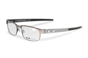 Image of Oakley Carbon Plate Single Vision Prescription Eyeglasses, Black/Ferrari Red Frame, OX5079-0453SV