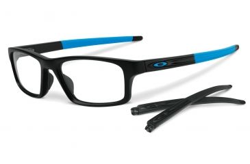Image of Oakley Crosslink Pitch Bifocal Prescription Eyeglasses, Frost/Black Frame, OX8037-1152BI