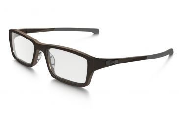 Image of Oakley OX8039-0455 Chamfer Eyeglass Frames, Satin Brownstone Frame