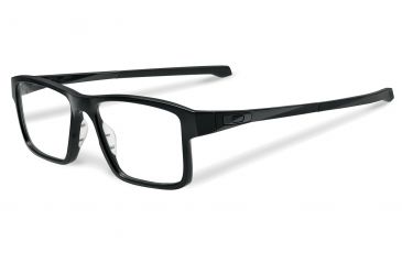 Image of Oakley Chamfer 2 Single Vision Prescription Eyeglasses, Satin Black Frame, OX8040-0152SV