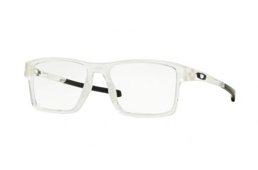 Image of Oakley Chamfer 2 Single Vision Prescription Eyeglasses 804002-52 - Frost Frame