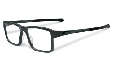 Image of Oakley Chamfer 2 Single Vision Prescription Eyeglasses, Satin Pavement Frame, OX8040-0352SV