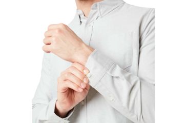 Image of Oakley Oxford Cotton Long Sleeve Shirt - Mens, New Dark Brush, 2XL, FOA400249-86L-XXL
