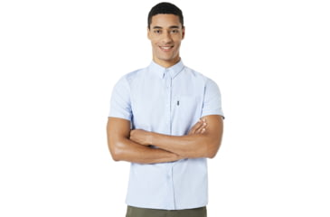 Image of Oakley Oxford Short Sleeve - Mens, Marvel Blue, XXL, 401886-6E1-XXL