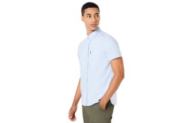 Image of Oakley Oxford Short Sleeve Shirt - Mens, Marvel Blue, Extra Small, 401886-6E1-XS