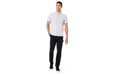 Image of Oakley Oxford Short Sleeve Shirt - Mens, Stone Gray, Medium, 401886-22Y-M