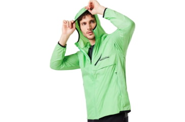 Image of Oakley Packable Jacket - Mens, Laser Green, Extra Small, 412798-73E-XS