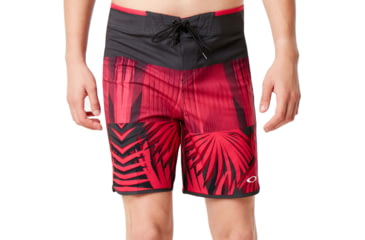 Image of Oakley Palm Geometric Boardshort 19 - Mens, Raspberry Palm P, 31, 482566-99R-31