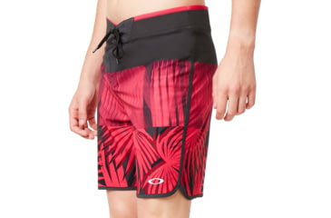 Image of Oakley Palm Geometric Boardshort 19 - Mens, Raspberry Palm P, 31, 482566-99R-31