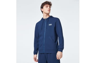 Image of Oakley Patch Full Zip Hoodie - Mens, Universal Blue, 2XL, FOA400019-6ZZ-XXL