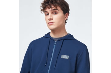 Image of Oakley Patch Full Zip Hoodie - Mens, Universal Blue, 2XL, FOA400019-6ZZ-XXL