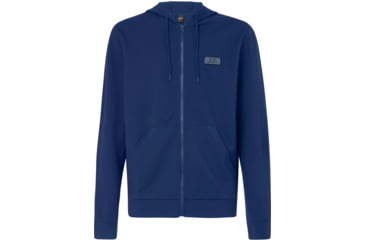 Image of Oakley Patch Full Zip Hoodie - Mens, Universal Blue, 2XL, FOA400019-6ZZ-XXL