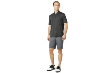 Image of Oakley Perf Ellipse Golf Polo Short Sleeve - Mens, Jet Black Heather, Large 434340-01S-L