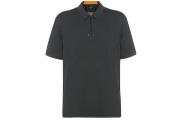 Image of Oakley Perf Ellipse Golf Polo Short Sleeve - Mens, Jet Black Heather, Large 434340-01S-L