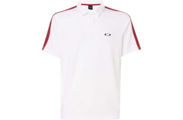 Image of Oakley Perforated Solid Polo - Mens, White, Extra Large, 434399-100-XL