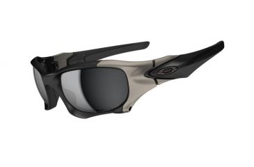 Image of Oakley Pit Boss II Mens Sunglasses Matte Black Frame, Black Iridium Polarized Lens OO9137-01