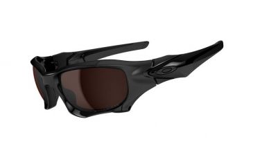 Image of Oakley Pit Boss II Mens Sunglasses Polished Black Frame, VR28 Black Iridium Polarized Lens OO9137-02