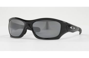 Image of Oakley PIT BULL ASIAN OO9161 Sunglasses 916106-57 - Polished Black Frame, Black Iridium Polarized Lenses