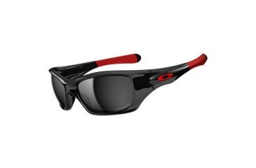 Image of Oakley Pit Bull Ducati Polished Black Frame w/ Black Iridium Polarized Lenses Sunglasses OO9127-15
