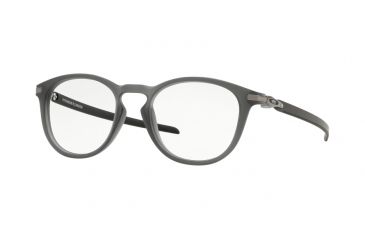 Image of Oakley PITCHMAN R CARBON OX8149 Eyeglass Frames 814902-50 - Satin Grey Smoke Frame, Clear Lenses