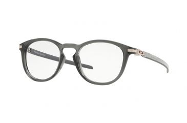 Image of Oakley PITCHMAN R CARBON OX8149 Eyeglass Frames 814904-50 - Polished Grey Smoke Frame, Clear Lenses