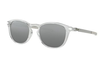 Image of Oakley PITCHMAN R OO9439 Sunglasses 943902-50 - Polished Clear Frame, Prizm Black Lenses