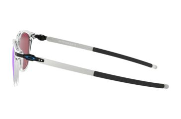 Image of Oakley PITCHMAN R OO9439 Sunglasses 943904-50 - Polished Clear Frame, Prizm Sapphire Lenses