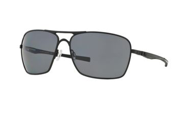 Image of Oakley PLAINTIFF SQUARED OO4063 Progressive Prescription Sunglasses OO4063-406304-63 - Lens Diameter 63 mm, Frame Color Matte Black