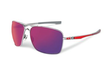 Image of Oakley PLAINTIFF SQUARED OO4063 Progressive Prescription Sunglasses OO4063-406307-63 - Lens Diameter 63 mm, Frame Color Polished Chrome