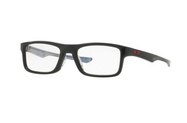 Image of Oakley PLANK 2.0 OX8081 Progressive Prescription Eyeglasses 808102-53 - Polished Black Frame