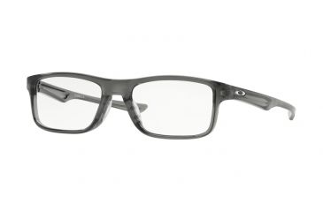 Image of Oakley Plank 2.0 OX8081 Progressive Prescription Eyeglasses, 53mm, Polished Grey Smoke, OX8081-808106-53-PRO