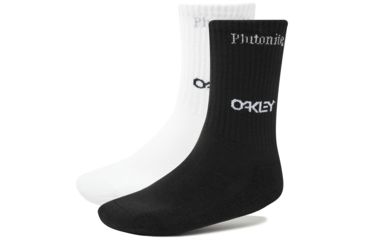 Image of Oakley Plutonite Socks, 2 Pieces Pack - Mens, Blackout, Large 93301-02E-L