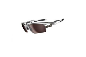 Image of Oakley Fast Jacket XL Single Vision Prescription Sunglasses - Silver Frame OO9156-08