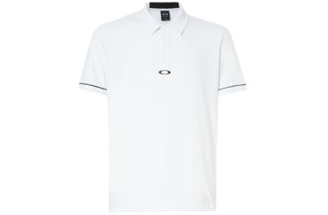 Image of Oakley Polo Contrast Colar Detail Short Sleeve - Mens, Blackout, Large 434277-02E-L