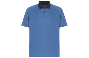 Image of Oakley Polo Shirt Short Sleeve Back Striped - Mens, Blackout, Large 434230-02E-L