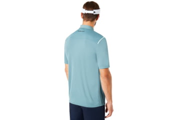 Image of Oakley Polo Shirt Short Sleeve Striped Ellipse - Mens, Ore, Medium, 434229-6BQ-M