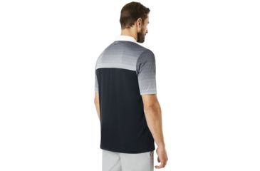 Image of Oakley Polo Shirt Short Sleeve Sublimated Jacquard - Mens, Blackout, Large 434222-02E-L