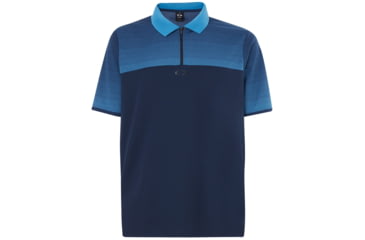 Image of Oakley Polo Shirt Short Sleeve Sublimated Jacquard - Mens, Fathom, Extra Large, 434222-6AC-XL