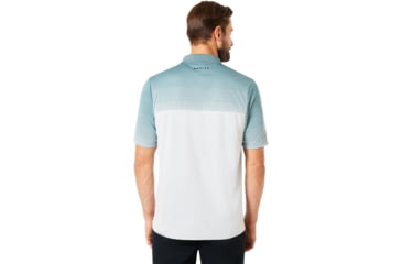 Image of Oakley Polo Shirt Short Sleeve Sublimated Jacquard - Mens, Light Grey, Extra Large, 434222-202-XL