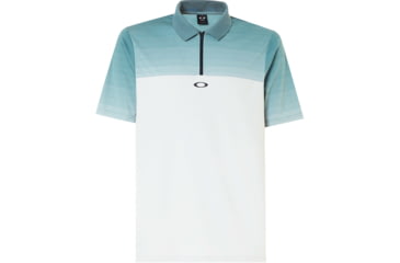 Image of Oakley Polo Shirt Short Sleeve Sublimated Jacquard - Mens, Light Grey, Extra Large, 434222-202-XL